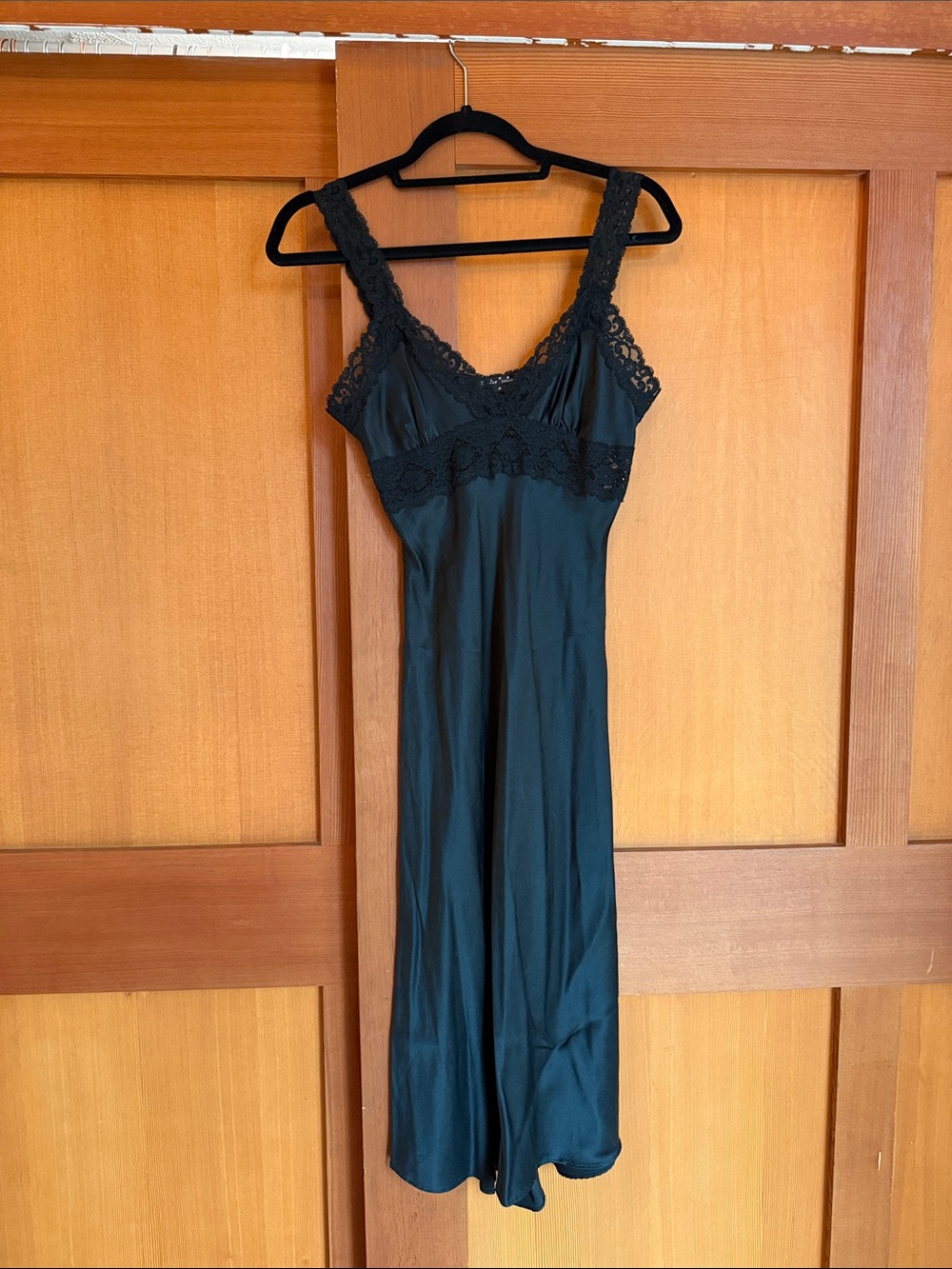Betsey Johnson Black Lace-Detail Slip